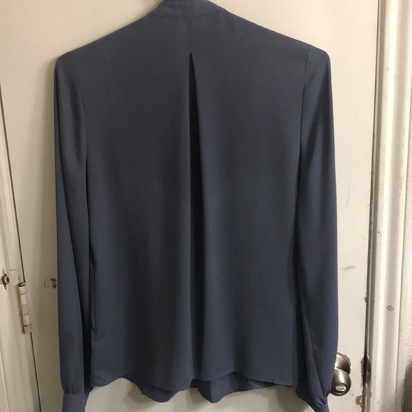 EUC! Express blueish grey blouse button up, size S/P - Picture 3 of 4